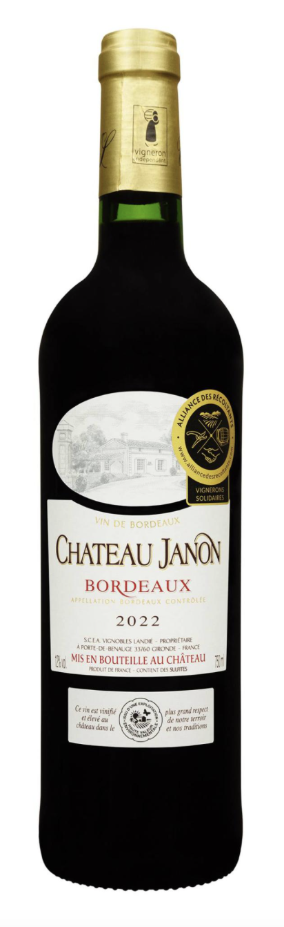 Вино Chateau Janon 2022 Bordeaux сухе червоне 0.75 12%